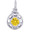 Insightful November Stone Charm - Sterling Silver