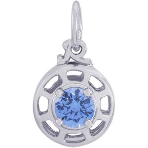 Insightful September Stone Charm - Sterling Silver