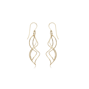 Intertwine Drop Earrings - 14K Yellow Gold
