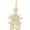 Inukshuk 3 Dimensional Charm - 14K Gold