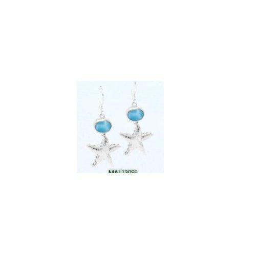 Island Currency Larimar Earrings  - MAL130SE