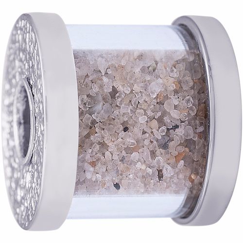 Island Sand Charm Bead Large - 14K White Gold