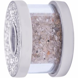 Island Sand Charm Bead Small - 14K White Gold