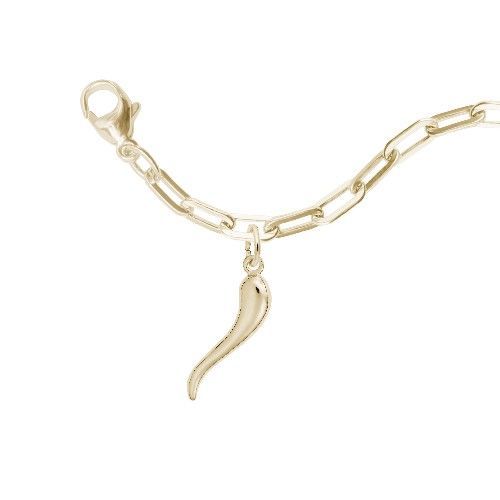 Italian Horn Bracelet Set - 14K Gold - 27-5635-320-14K