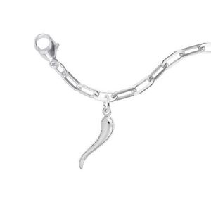 Italian Horn Bracelet Set - Sterling Silver - 27-5635-320-SS