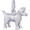 Jack Russell Terrier Dog Charm Silver - 10-3351