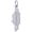 Jamaica Map Charm Silver - 10-6368