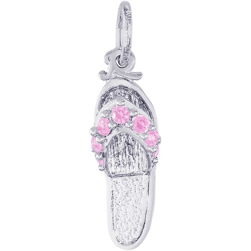 Jamaica Sandal Charm - 14K White Gold