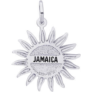 Jamaica Sun Large Charm - Sterling Silver