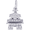 Japanese Oriental Temple Charm Silver - 10-2456