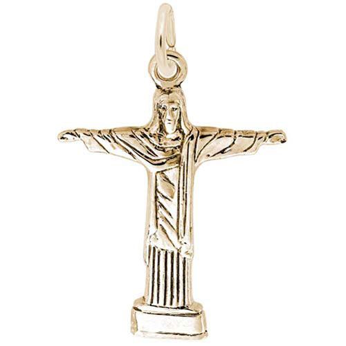 Jesus On Cross Charm 10K Gold - 10-1577-0-10K