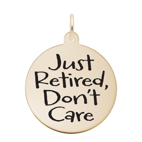 Just Retired Disc Charm 10K Gold -10-1953-0-10k
