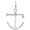Kedge Anchor Charm Sterling Silver - 10-1745