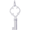 Key Charm White Gold - 10-0388