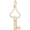 Key Scallop Charm Gold Plated - 10-8405
