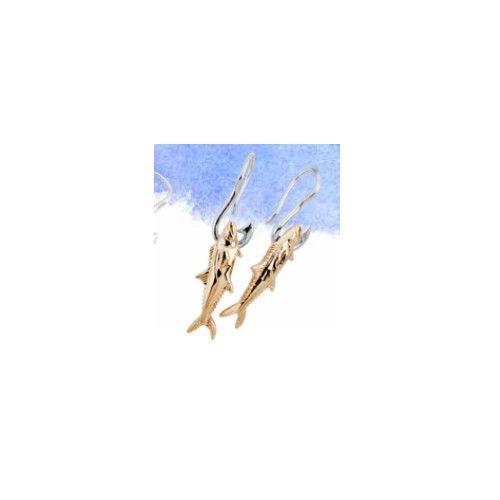 Kingfish Hook Earrings W/14ky Kingfish  - E2CKGFH