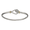 Knot Cable Hook Bracelet - Sterling Silver & 14K Gold 3.5mm 7.5 Inch