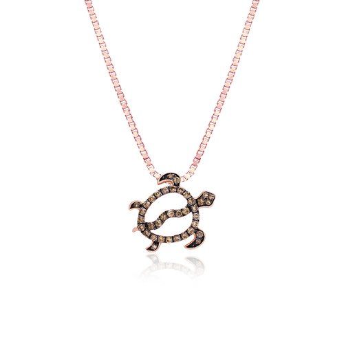Koa Diamond Petro Turtle Pendant 12mm, Hawaiian Inspired  Pendant, STP-36076K
