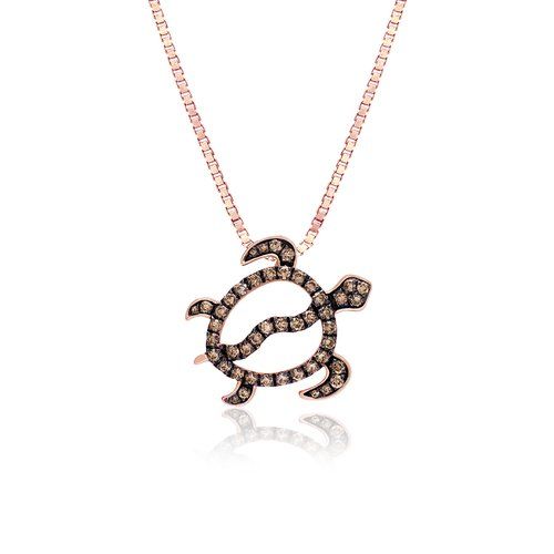 Koa Diamond Petro Turtle Pendant 20mm, Hawaiian Inspired  Pendant, STP-36056K