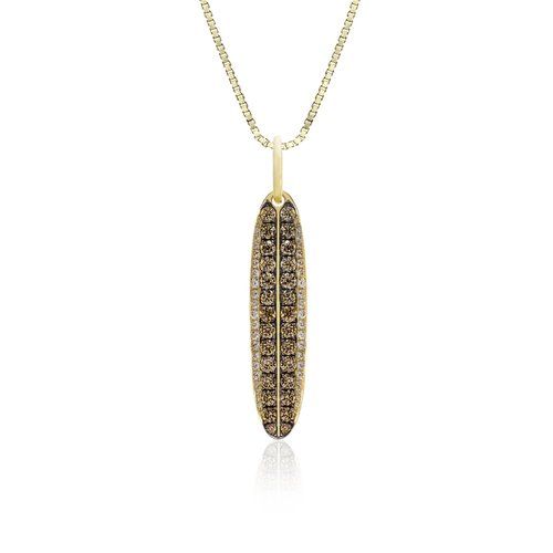 Koa Diamonds® Surfboard Pendant, Hawaiian Inspired Pendant, SFP-35818