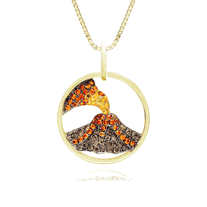 Koa Diamonds® Volcano Pendant 24mm