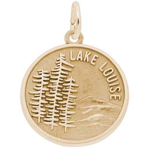 Lake Louise Scene Charm 14K Gold - 10-4163-0-14K