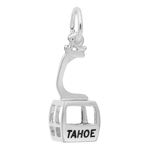 Lake Tahoe Gondola Charm - 14K White Gold - 10-8474-wg