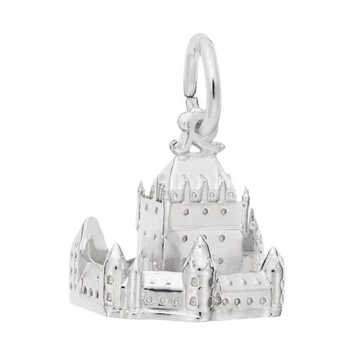 Large Chateau Frontenac Charm - 14K White Gold - 10-2577-wg