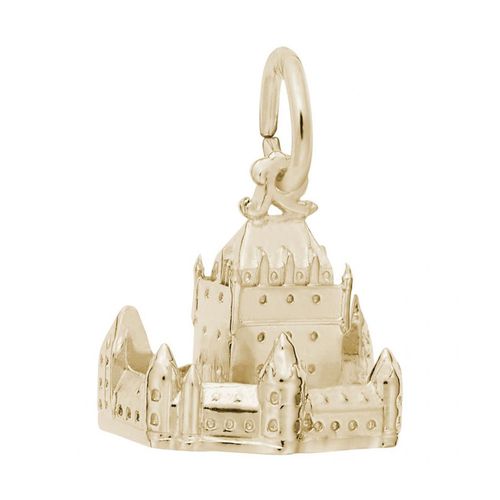 Large Chateau Frontenac Charm - Gold Plated - 10-2577-gp