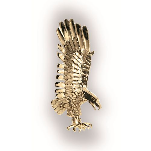Large Eagle Pendant - 14K Yellow Gold
