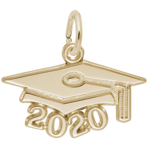 Large Graduation Cap 2020 Charm - 10K Gold - 10-6920-10k