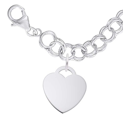 Large Heart 35 Bracelet Set - Sterling Silver - 27-8422-021-s
