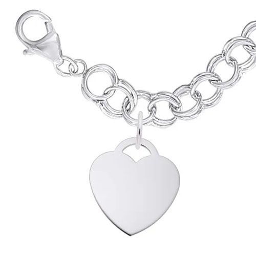 Large Heart 35 Bracelet Set - Sterling Silver  - 27-8422-119-SS