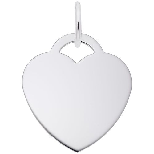 Large Heart - 50 Series Charm - Sterling Silver - 10-8422-50