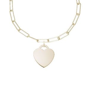 Large Heart Necklace Set - Gold Plated - 29-8422-310-GP