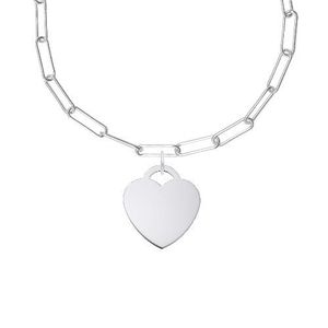 Large Heart Necklace Set - Sterling Silver - 29-8422-310-SS