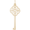 Large Key 4 Heart Charm 14K Gold - 10-8408