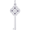 Large Key 4 Heart June Charm Silver - 10-8410-6