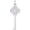 Large Key 4 Heart October Charm White Gold - 10-8410-10