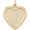 Large Photo Art Heart Charm Gold Plated - 10-8626