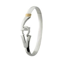 Las Vegas Destination Bracelet - Sterling Silver & 14K Gold 6mm Wide