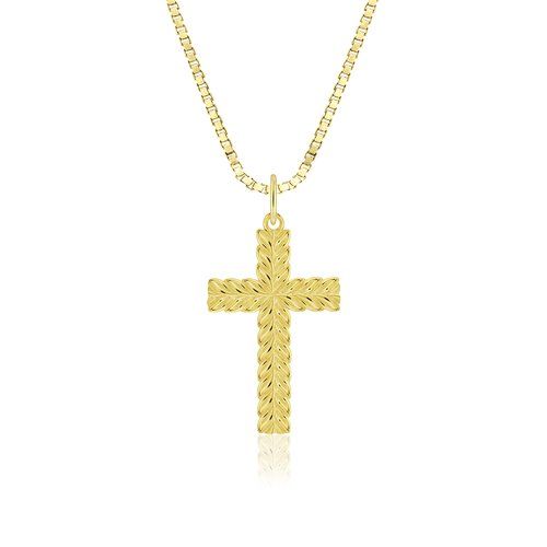 Leaf Cross Pendant, Hawaiian Inspired  Pendant, MCP-34
