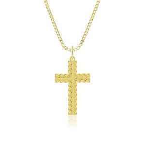 Leaf Cross Pendant, Hawaiian Inspired  Pendant, MCP-34