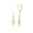 Leaf Lever back Earrings, Hawaiian Inspired  Earrings, FME-0037