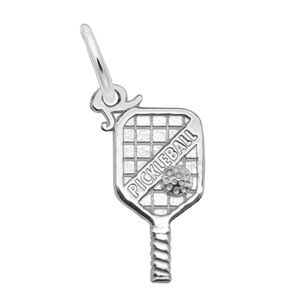 Lettered Pickleball Paddle - 14K White Gold - 10-1028-0-14kw