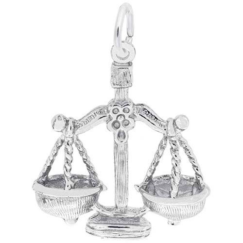 Libra Charm 14K While Gold - 10-4139-0-14KW