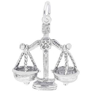 Libra Charm 14K While Gold - 10-4139-0-14KW
