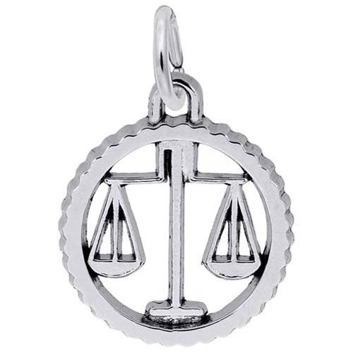 Libra Charm 14K While Gold - 10-4549-0-14KW