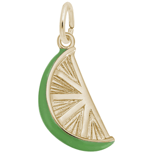 Lime Slice Charm 10K Gold - 10-1644