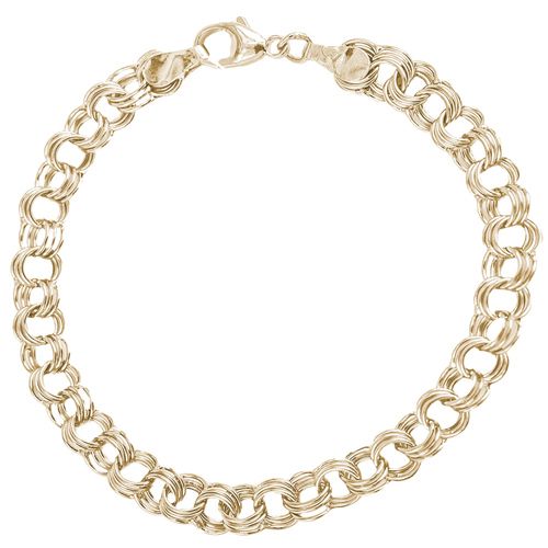 Limited Edition Triple Link Classic Bracelet - Gold Plate - 20-0023-gp